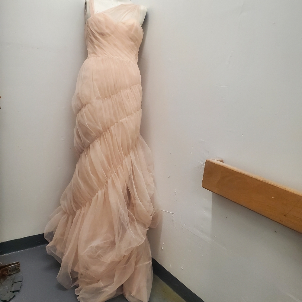 Vera Wang Couture GRACIE Gown Tulle Silk Pale Pink 4
